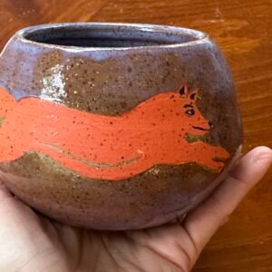 Fox Chasing The Moon Bowl